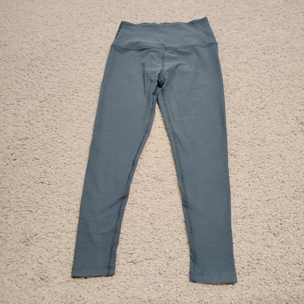 Beyond Yoga Pants Womens Medium Blue Caught In The Midi Legging Gym Running